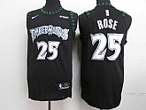 Timberwolves 25 Derrick Rose Black Nike Hardwood Classics Jersey,baseball caps,new era cap wholesale,wholesale hats